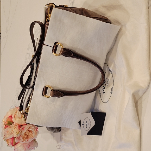 PRADA Eastwest Bauletto Tote with shoulder strap - Picture 7 of 9